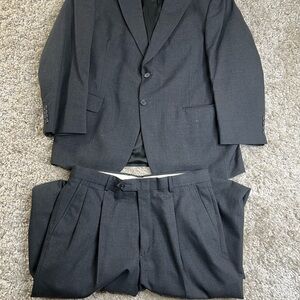 Stafford 100% wool Charcoal Men's Suit